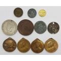 Lot of 11 Medallions and Tokens - as per scan