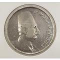 1923 King Fuad Silver Egyptian 10 piastres coin as per scan