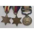 Set of WWII miniature medals - as per photo