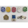 Lot of 8 different badges - as per scan