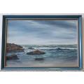 Original acrylic painting in frame by Gordon Chandler - 82 x 58cm with frame - as per photo