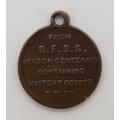 Victory 1905 medallion made from the copper from the Nelson Centenary as per photo