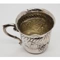 Vintage Hallmark Silver Christening cup - weight 77g - as per photo