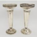 Pair of EPNS candle holders - as per photo