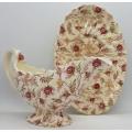 Copeland Spode Rosebud Chintz 1920s gravy boat - as per photo