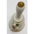 Ceramic bell with handmade flowers - as per photo