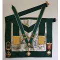 RAOB Apron, neck piece 2 jewels dating from 1960`s as per photo