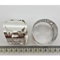 Pair of Vintage Silver plated napkin rings as per photo