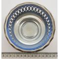 Silver plated Lois plate EPNS sweet dish with glass inner as per photo