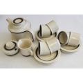 Libby Stoneware 17 piece coffee set made in RSA exclusively for Place Setters as per photo