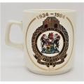 1984 SA Railway Police 50 year commemerative beer mug - as per photo