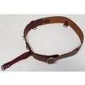 SA Railway Police leather belt (repaired)  127 cm - as per photo