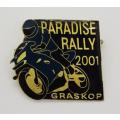 Paradise Rally 2001 Graskop pin badge