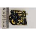 Paradise Rally 2001 Graskop pin badge