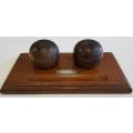 Vintage Wood Inkwell 32x17cm as per photo