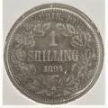 1894 ZAR Kruger Shilling as per photo