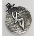 925 Sterling Silver Pendant with Asian markings weight 17g as per photo