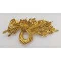 Vintage Costume jewellery Gold colour Brooch - as per photo
