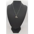 925 Sterling Silver chain and pendant 23 cm - as per photo