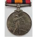 Boer War QSA medal issued to 8391 Pte J Cummings of the Manchester Regiment- as per photo