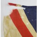 WWII Union Jack Flag - Original Wood Botton 86x172cm as per photo