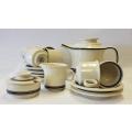 Libby Stoneware 17 piece coffee set made in RSA exclusively for Place Setters as per photo