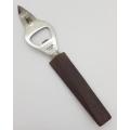 Vintage Stainless Steel Japanese Opener with Wooden Handle - as per photo