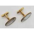 Pair of mother of pearl gent`s cufflinks as per photo