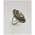 925 Sterling Silver Ring weight 7,6g Size R as per photo