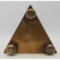Brass and Copper Coin Bank Ornament, height 22cm as per photo