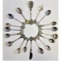 Lot of 18 souvenir spoons from around the world  - as per photo