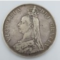 1889 Queen Victoria Second Portrait 2 Florin weight 22.4g diameter 36mm as per photo