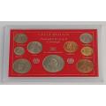 Great Britain - The Coinage of Elizabeth II coin set as per photo