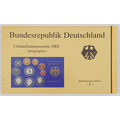 2001 Bundersrepublik Deutschland Coin Set - Germany - J as per photo