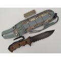 Schrade Extreme Survival knife with sheath 30cm as per photo