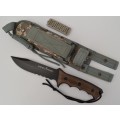 Schrade Extreme Survival knife with sheath 30cm as per photo