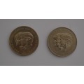 Lot of 2 Charles & Diana 1981 Wedding Crown Medallions as per photo