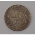 1897 ZAR 2 Shillings - President Paul Kruger, Sterling Silver weight 11.3g diam 28mm as per photo