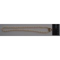 9k Gold Vintage String of Pearls 50cm weight 27g as per photo