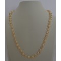 9k Gold Vintage String of Pearls 50cm weight 27g as per photo