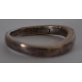 925 Sterling Silver Ring weight 3.3g size M as per photo