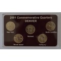 2001 USA 50 States Commemorative Quarters Denver Mint as per photo