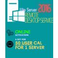 Windows Server 2016 RDS 50 User License
