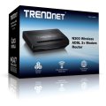 TRENDnet N300 Wireless ADSL 2+ Modem Router TEW-722BRM Black