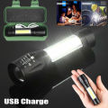 Mini TORCH USB LED Rechargeable in box with 3 modes [ BOX + USB CABLE included]