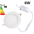 4 Pack - 6W LED Round Panel Recessed Ceiling Lamp Down Light - with 220V LED Driver