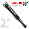 Ultra-Bright Baseball Bat Shape Flashlight - Rechargeable Torch Light LED Light with Lithium Battery