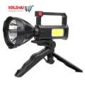 Torch Light Multifunction Rechargeable With Stand LED High Lumens Flash Light 4 Modes LED COB L-832