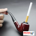 New Tobacco Smoking Pipe-Durable Classical Cigar Pipe With Rubber Ring