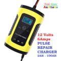12V 6A Battery charger Intelligent Pulse Repair Lead Acid Battery Charger 12 Volts 6 Amps 2AH-100AH